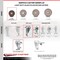 Service Caster 3 Inch High Temp Glass Filled Nylon 1/2 Inch Threaded Stem Caster Set with Brake SCC-TS20S314-GFNSHT-TLB-121315-4 - alternate 4